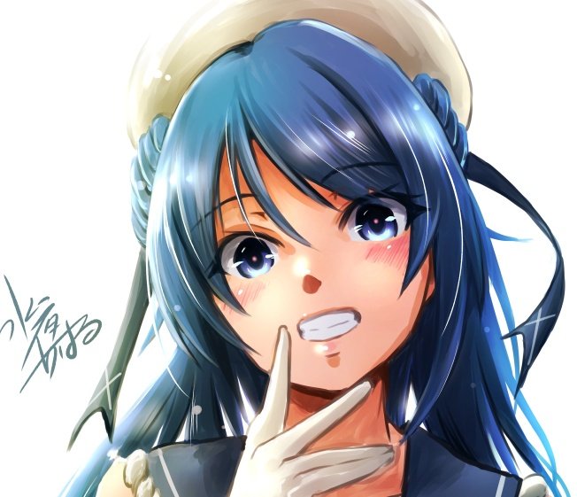 #顔だけで何リポスト来るか
今日は浦風さんでチャレンジ 