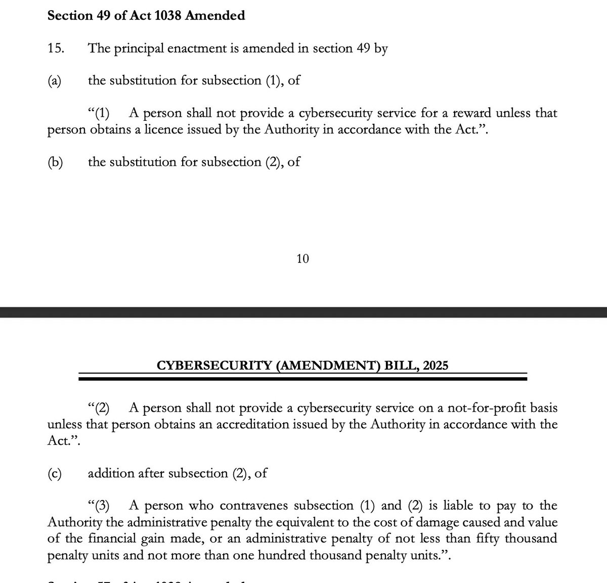 kwesi_dadson's tweet image. Honourable, I read that a cybersecurity practitioner is expected to have accreditation from the CSA. It doesn't look too harmful till you read the vague and incomplete definition of a cybersecurity practitioner Section 48.

If I run an internet cafe and install antiviruses for…