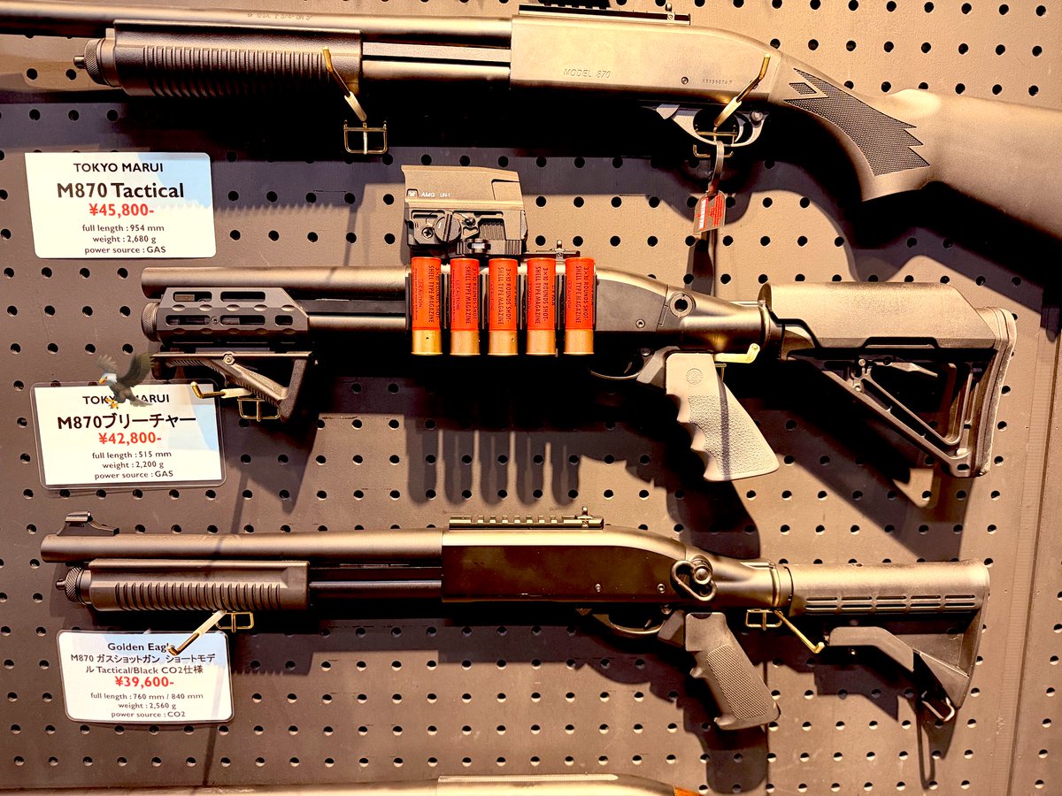 nja305Ninja's tweet photo. はい。Golden Eagleのやつです🥷
#milspecconcept
#golden_eagle
#HTG
#M870Airsoft
#co2ショットガン
#マグプル
#HOGUE https://t.co/CFfy8JOrAA