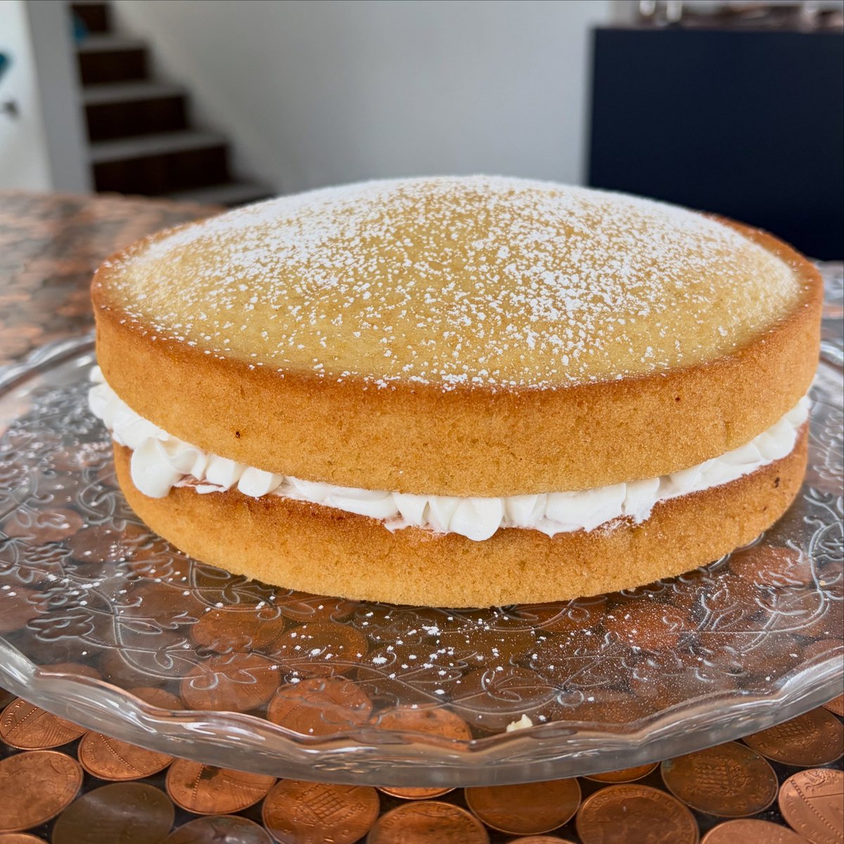 We are back open today from 11am - 3pm. Cafe is only open today this week so please come today if you want to pop in. We have this delicious Victoria Sponge waiting for you 🍰
