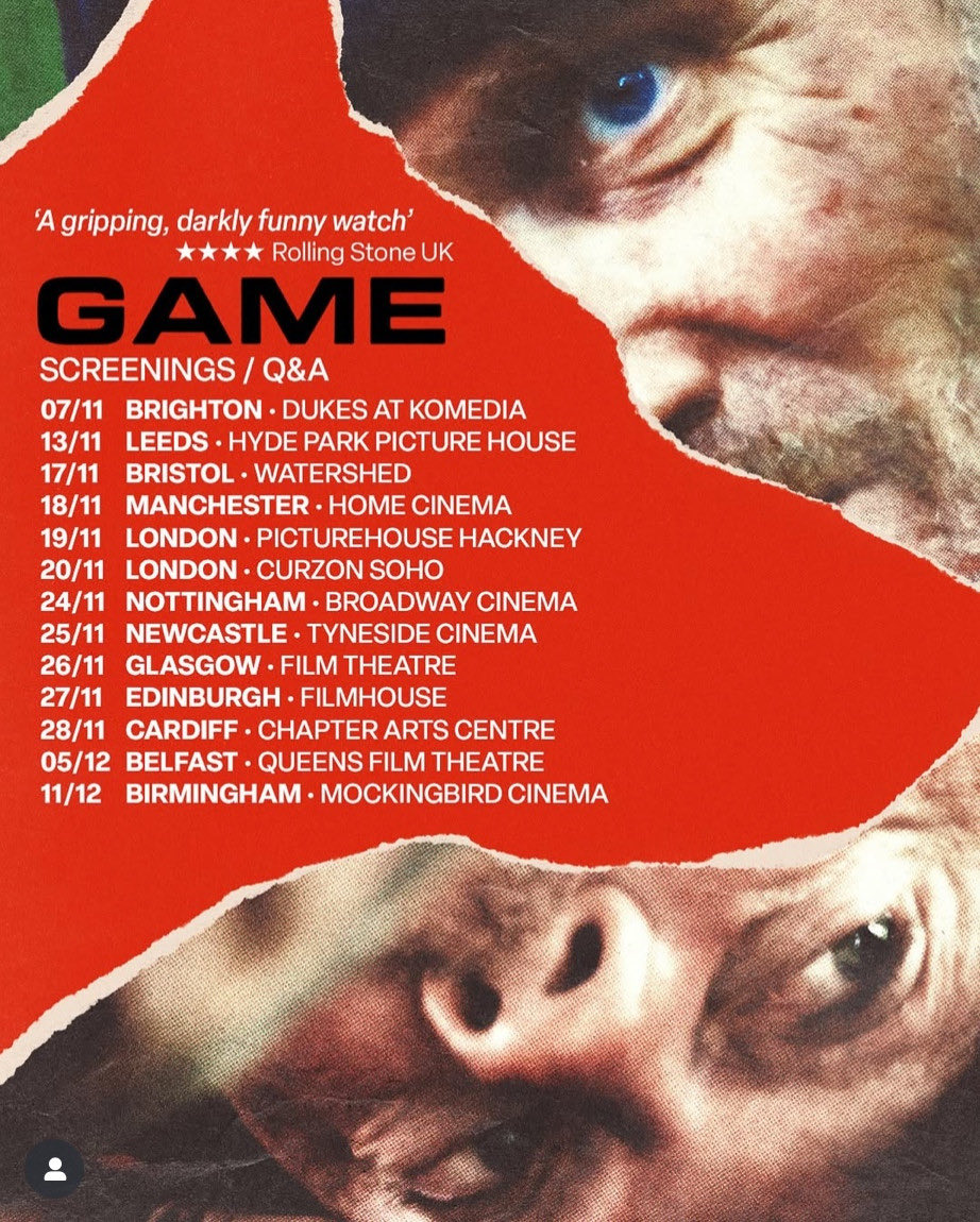 Robwilliams71's tweet photo. First review's in for GAME:                                                                

‘A gripping, darkly funny watch’ ★★★★ Rolling Stone UK                                                            
Buy tickets for our Screening/Q&amp;A tour: https://t.co/NpBFE0smpe... https://t.co/wteRHGqpMT
