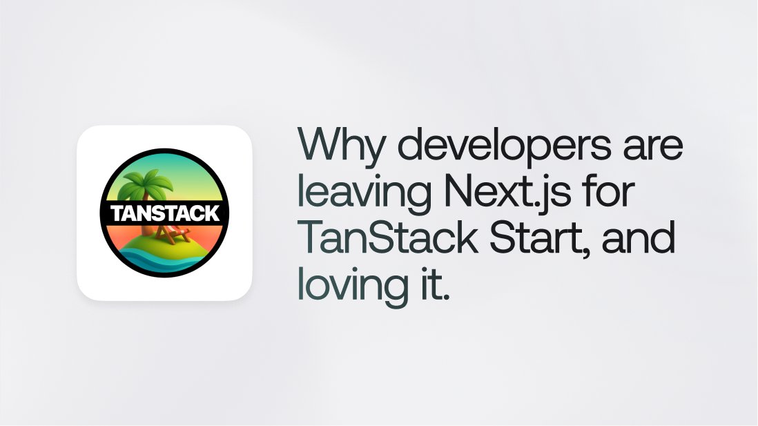 appwrite's tweet image. Ever wished React felt like React again?

That’s exactly why devs are moving from Next.js to @tan_stack  Start.

After years of updates, conventions, and complexity, many devs just want React to be simple again. TanStack Start brings that back. It’s just React the way it should…