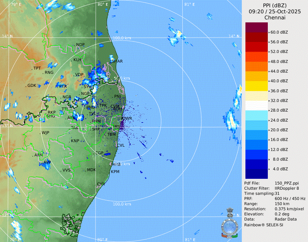 Thunderstorms to the NW and NNW of Chennai, in all probability these storms may move NNW to SSE so could skip the city areas and give rains to the western suburbs. So places like Avadi, Poonamallee, Sriperumbudhur may see some rains in the upcoming couple of hours. Need to see if