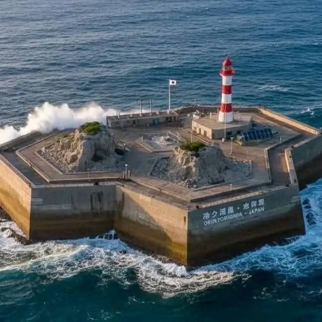 هذه الصخرة تُدعى أوكي نو توري، وبفضلها تكسب اليابان حق السيطرة على منطقة بحرية هائلة تفوق 400 ألف كيلومتر مربع مليئة بالثروات والمعادن. لو غرقت تحت الماء، ستفقد اليابان هذه الميزة الاستراتيجية. لذلك أحاطتها بجدران إسمنتية وحولتها إلى "جزيرة رسمية" بدل أن تبقى مجرد صخرة