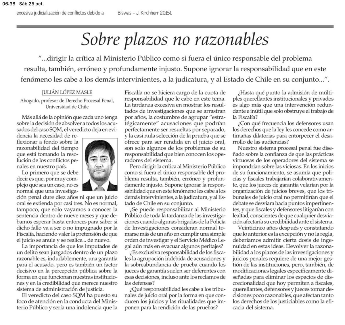 cristianriego's tweet photo. Muy buena columna sobre demora en los procesos penales https://t.co/coqWOPs69O