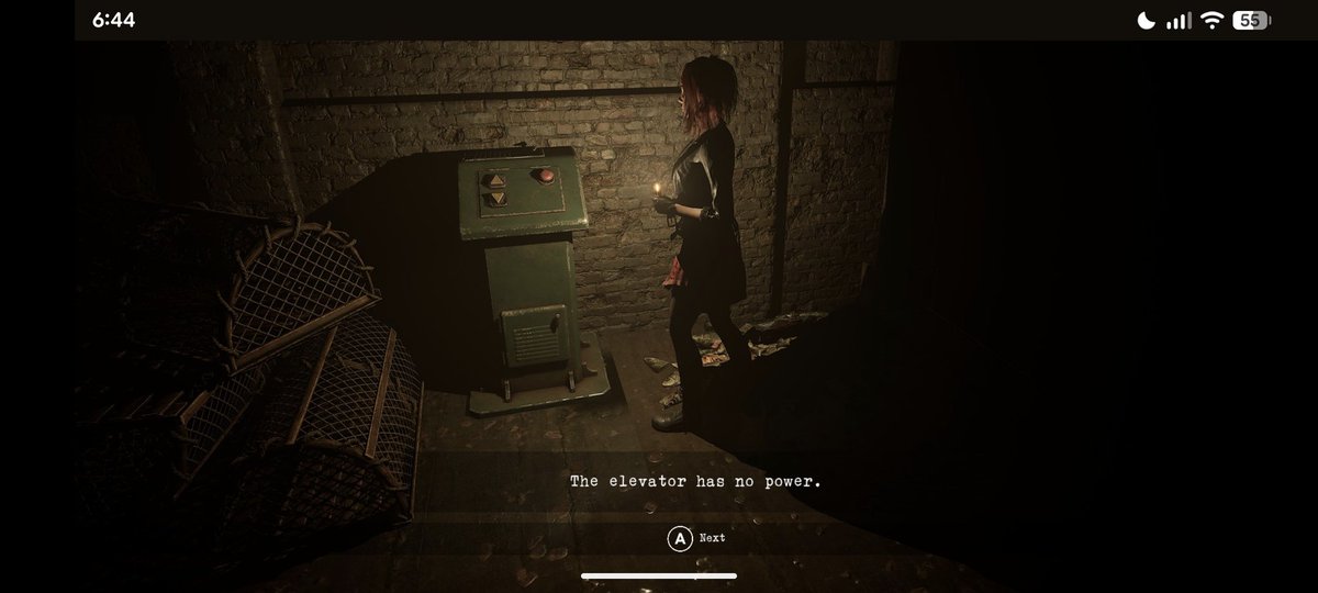 Tormented Souls 2 first major soft lock bug!  
This elevator in the processing plant SHOULD have power......
Went to report it and I'm not the only one.
And now we wait.....
Spent 3.5 frustrating hours trying to fix it 😔