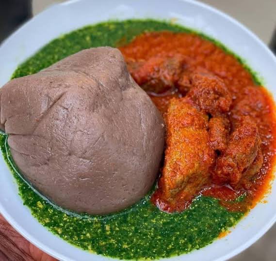 Thrash one. 

Fufu.                                               Amala