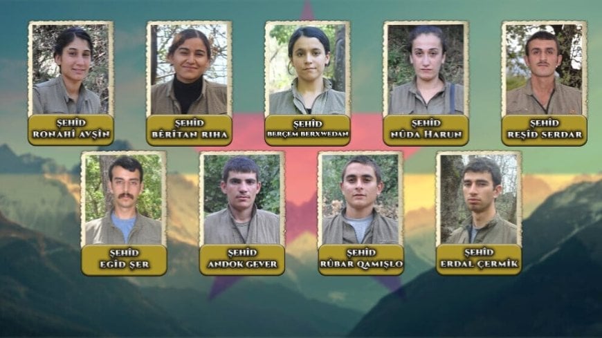 Rojava_Post's tweet image. The #Popular_Defense_Forces
 announce the martyrdom of 9 male
 and female fighters.
 #Rojava_post