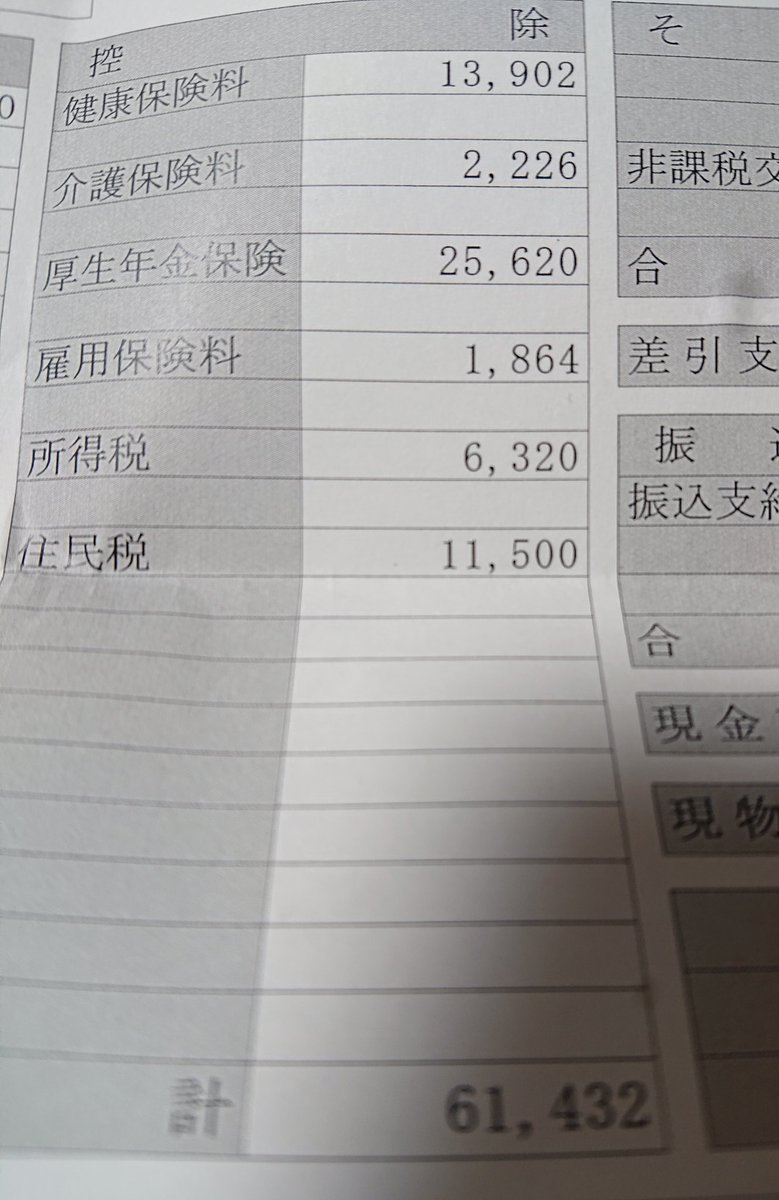 bellrose3846's tweet photo. 大して高くない給料なのに、また社会保険料上がった！(怒
3000円も！
どうやって生活しろと？
本当に働くのが嫌になってきた。

大変なのは若者だけじゃないんだよ。
ババァ世代も大変なんだよ！ https://t.co/ViMBDmuBkx