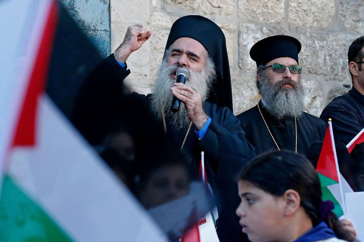 Theodosios Atallah Hanna, Palestinian Archbishop of Sebastia from the Greek Orthodox Patriarchate of Jerusalem, in an open letter to US Vice President JD Vance:
—
"It is sad and painful that you come to these Holy Lands for an unholy purpose and that is to adhere to the [Israeli]
