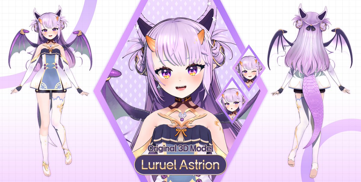 Burn_kckc's tweet image. @Veilight_  @luruel_v 님 오리지날 3D모델링 했습니다.
샌드박스 기업세 버튜버 베이라이트 루루엘 아스트리온!! 
데뷔 축하합니다!!😘

컨셉아트일러스트레이터 :  @ukon60 

+ 실력 뛰어나신 유콘님 컨셉아트 덕분에 
예쁘게 작업할수있었습니다.
영광이고 감사합니다! 😘

#Luruya #Vtuber #버튜버…