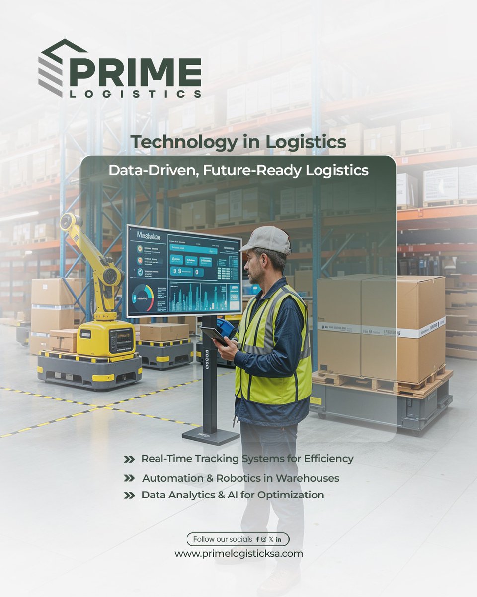 PrimeLogksa's tweet image. Precision meets innovation. Prime Logistics delivers data-driven logistics for a future-ready supply chain. 

#PrimeLogistics #TechnologyInLogistics #SmartLogistics #FutureReadyLogistics