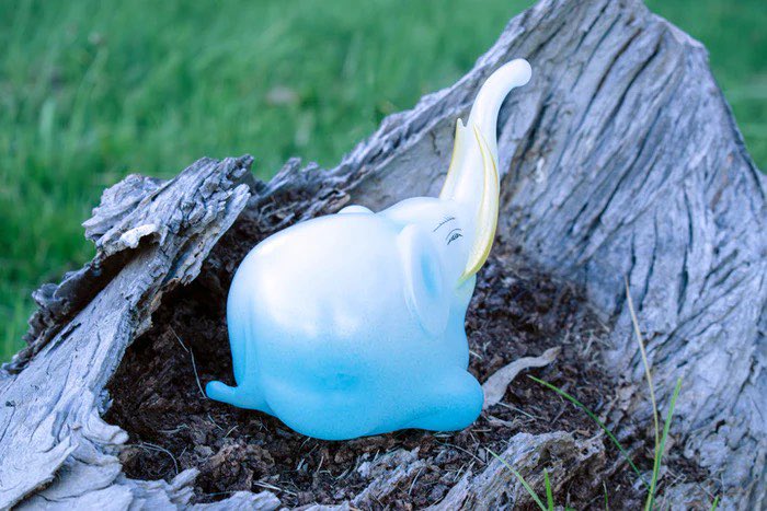 伊藤若冲の象 ソフビ 「中空工房」 ケンエレファント・中空工房ソフビ