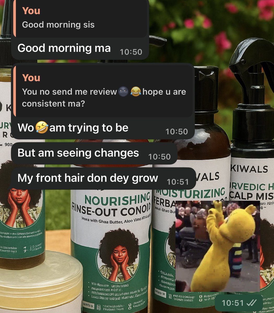 Got these two amazing reviews this morning from my lovely clients 😍
Had to share because my products really Dey work, no be mouth! 💃🏽✨