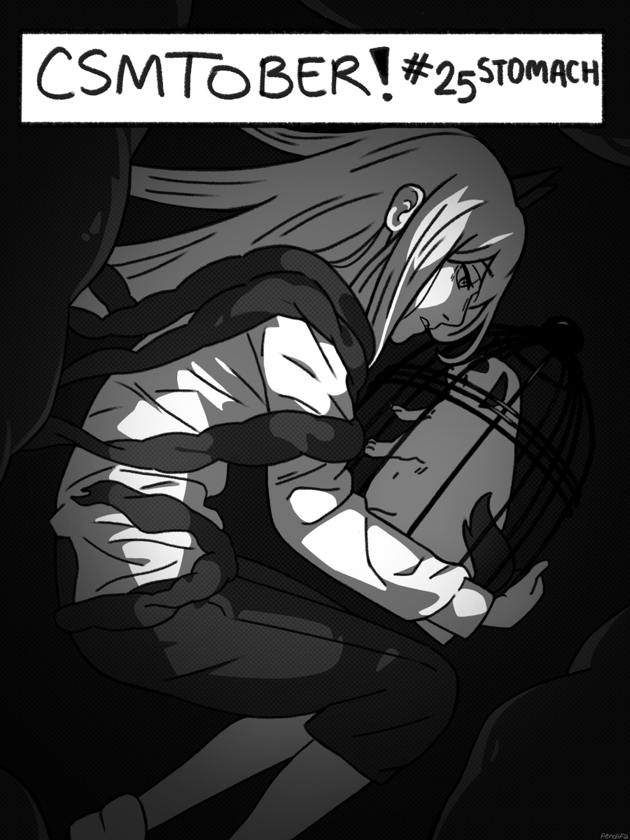 Fendifaaa's tweet photo. Day 25 : Stomach

#CSMTOBER #chainsawman https://t.co/BaKapzX5Oc