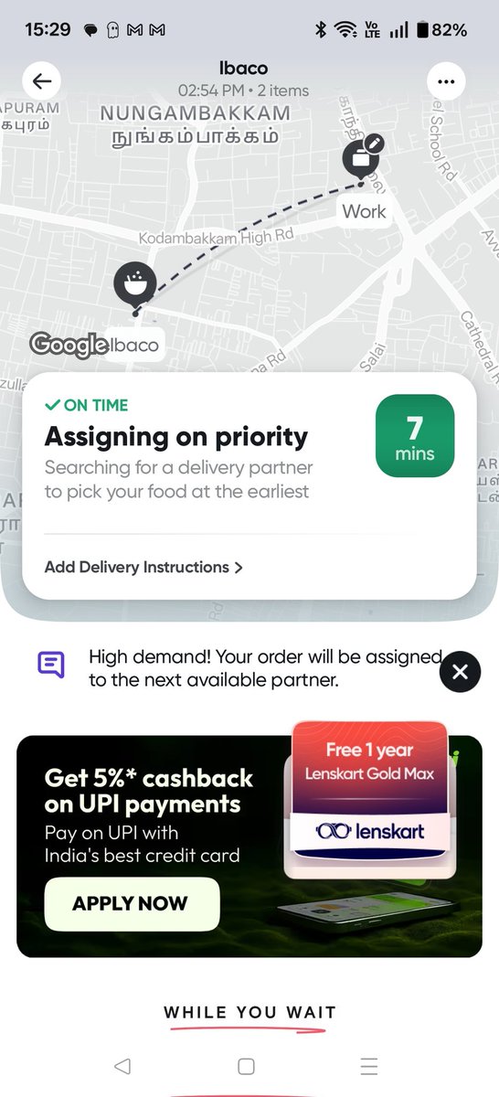 ksgopan's tweet photo. @Swiggy @harshamjty this is a simple ice Cream order. It's taken 40 mins. I am not able to cancel the order because the entire order value is charged as cancellation. Order has not yet been assigned. So Swiggy's revenue model has changed from commission to cancellation! https://t.co/rpSchdAQd5