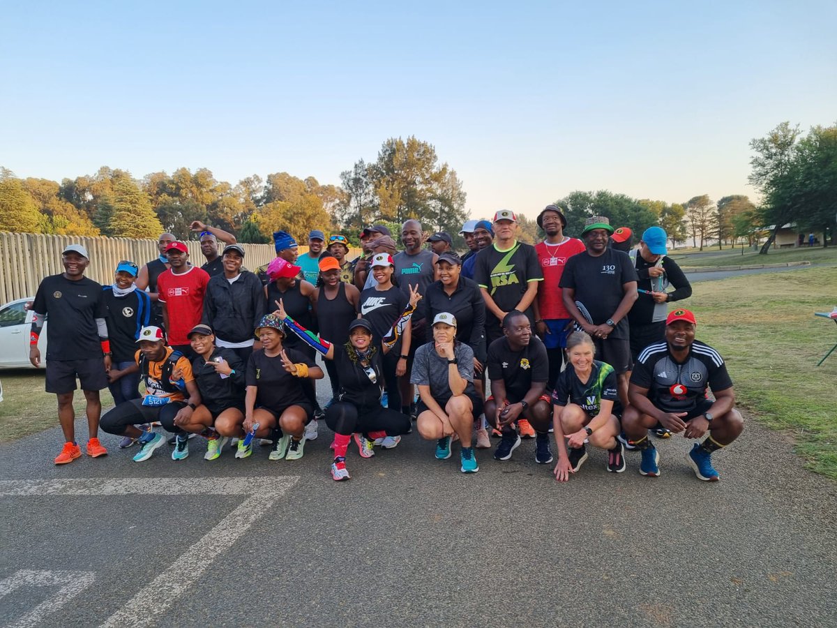 Rand Water Loops done and dusted ✅️ 🏃‍♂️ 🏃‍♀️ Our members were rocking black, colour ya manyora!