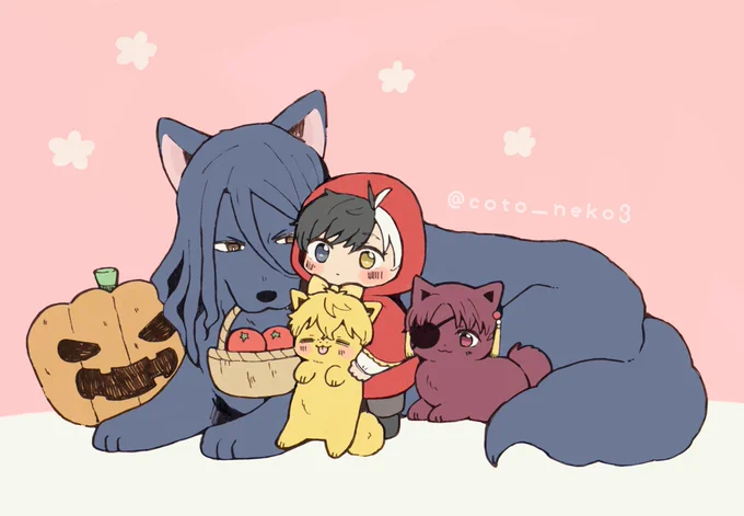 あかずきんと セコムワンコたち すぎさく