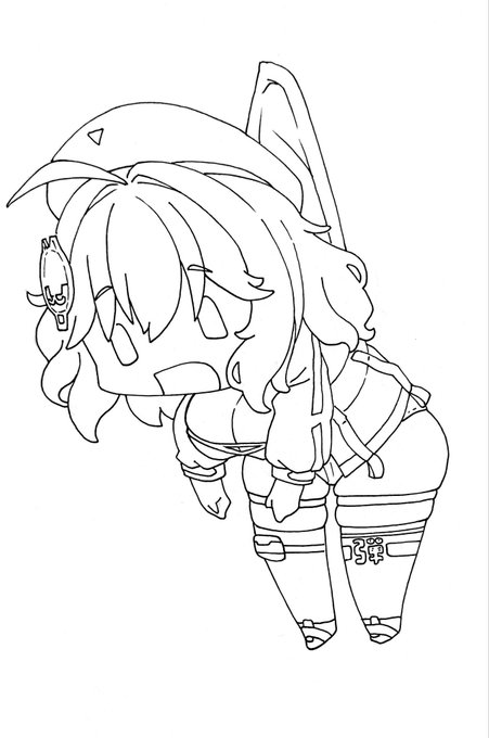 #ありがとうNIKKE3周年
2部が始まるのを待ちながらペン入れしてた。 