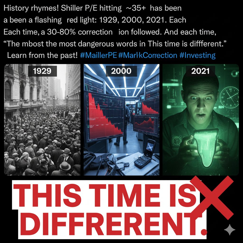 RevanthAryan's tweet image. #ShillerPE #MarketCorrection #Investing