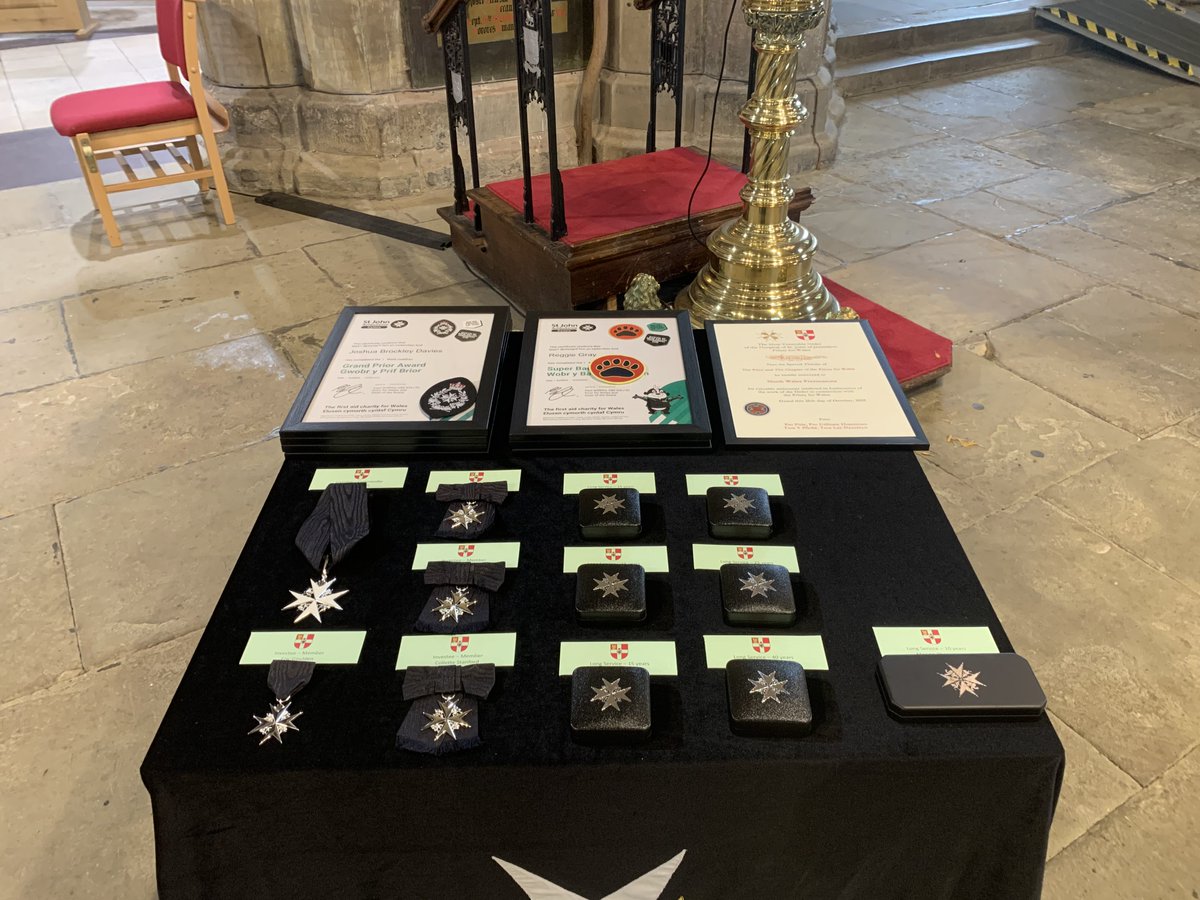 Good to be <a href="/StAsaphCath/">St Asaph Cathedral</a> for the <a href="/SJACymru/">St John Ambulance Cymru</a> <a href="/PrioryWales/">St John Priory for Wales</a> Visitation to North Wales. Today The Prior will invest or promote a number of #StJohnPeople into The Priory for Wales of the Most Venerable Order of the Hospital of St John of Jerusalem, along with a number of other awards.