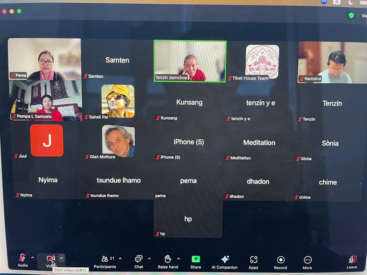 uktibetannurses's tweet photo. Another successful monthly online Meditation and Mindfulness session. 

Thank you Geshe Tenzin Damchoe la for sharing your in depth practical knowledge on the subject, and emphasising its  relevance and urgency in today’s chaotic modern world. 🙏 https://t.co/1RI7Oe5jUy
