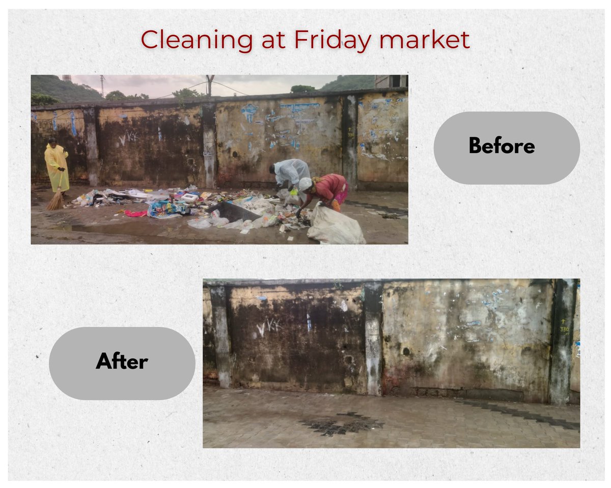 On 25-10-2025, A Cleanliness Drive at Friday market was done by Sanitation Staff in observance of SHS 2025.
<a href="/RakshaSampada/">DGDE</a>
<a href="/pddesc/">pddesc</a>

#SHS2025 #SwachhataHiSeva2025 #SwachhBharatt #swachhbharatmission #Swachhotsav