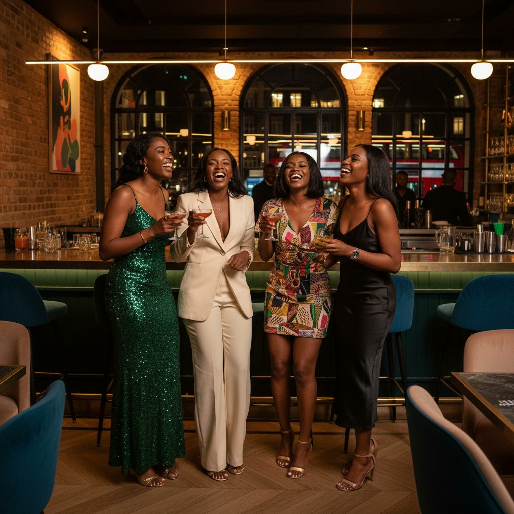Lola and her girls know how to light up a London night! ✨ Laughter, friendship, glam, and unforgettable moments: here’s to making memories wherever we go. #NothingComesClose #GirlSquad #LondonNights #BlackGirlJoy