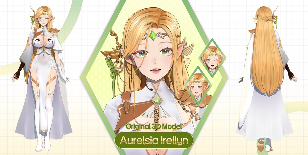 Burn_kckc's tweet image. @Veilight_ @aurelsia_v 
님 오리지날 3D모델링 했습니다. 
샌드박스 기업세 버튜버 베이라이트 아우렐시아 이르엘린!!  
데뷔 축하합니다!!😘 

컨셉아트일러스트레이터 :@ukon60

+ 실력 뛰어나신 유콘님 컨셉아트 덕분에  
예쁘게 작업할수있었습니다. 
영광이고 감사합니다! 😍

 #aurelsee…