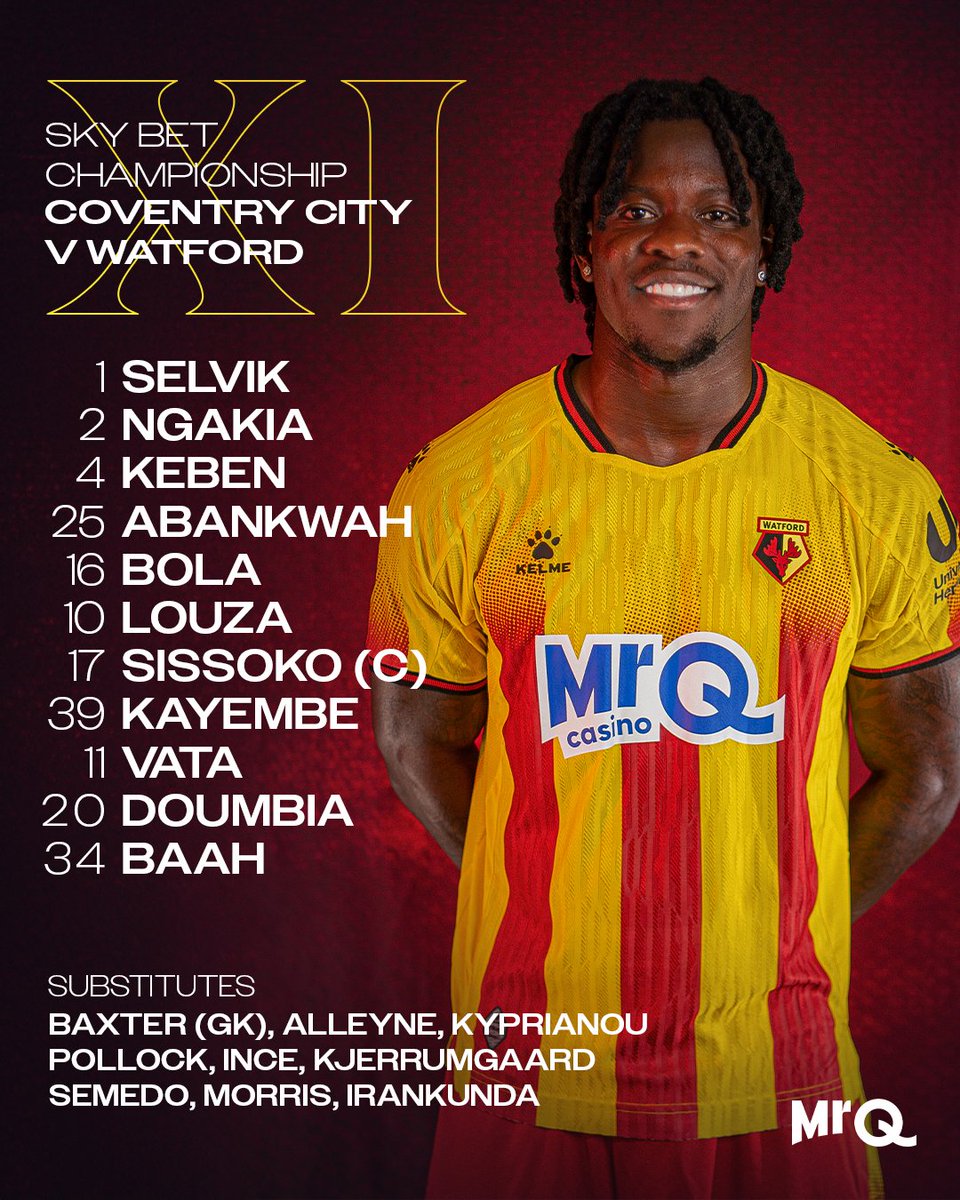 Watford Football Club (@watfordfc) on Twitter photo Your Yellows to take on the Sky Blues this afternoon ๐ Your Yellows to take on the Sky Blues this afternoon ๐