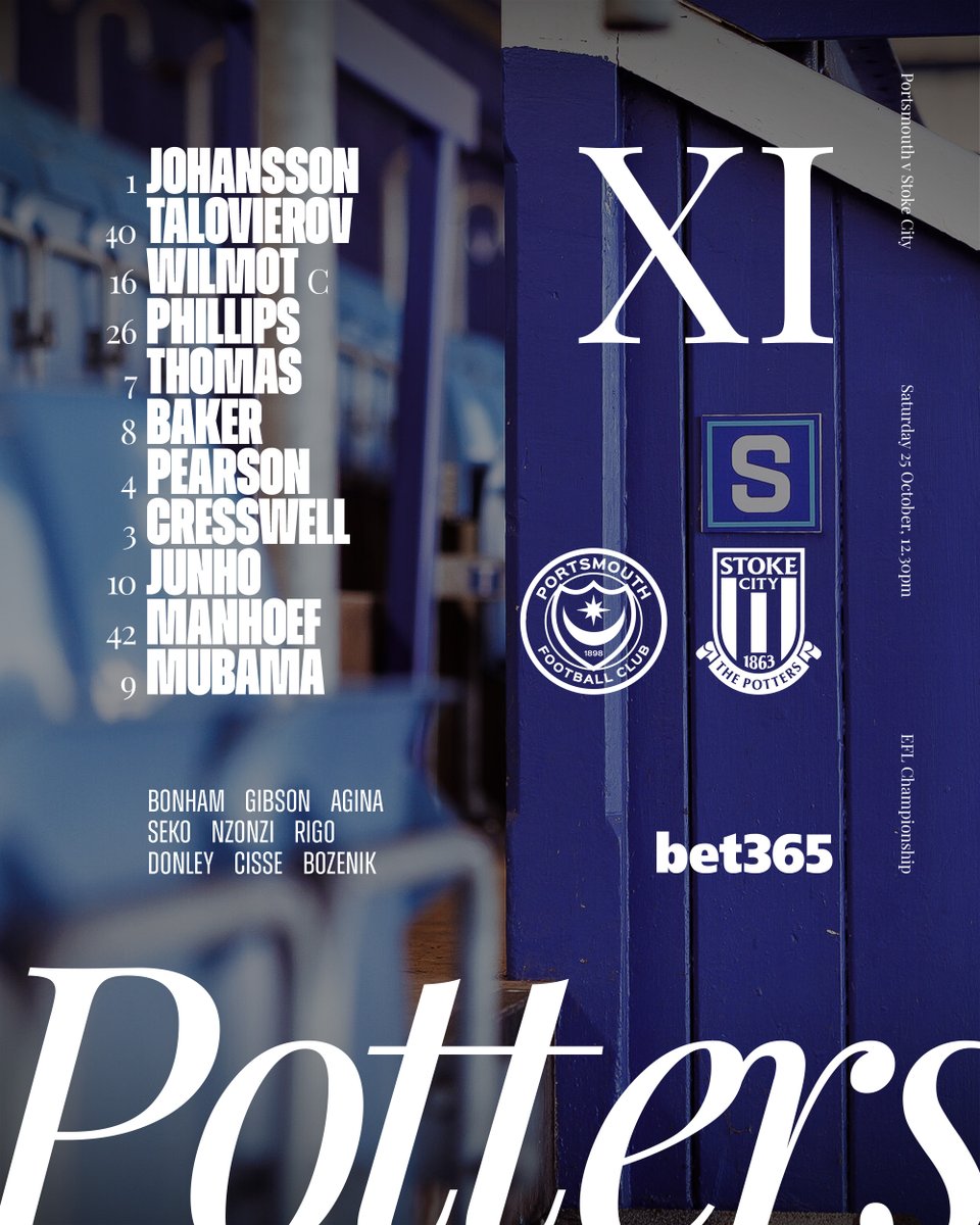 stokecity's tweet image. Your Potters at Portsmouth, as Junho makes welcome return 🇰🇷