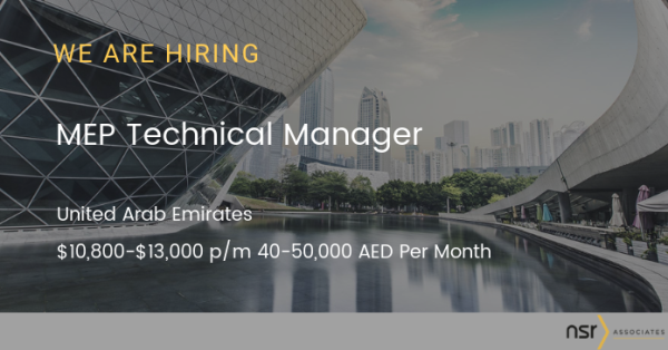 Based in Dubai HQ
Salary Range of 40-50,000 AED Per Month 
5 Day working week 

📲 Do you have clear experience handling a full delivery of MEP Services, from design conception to completion?

🖱️⬇️

#mepjobs #nsrassociates 
#uaeconstruction  paiger.link/125721961