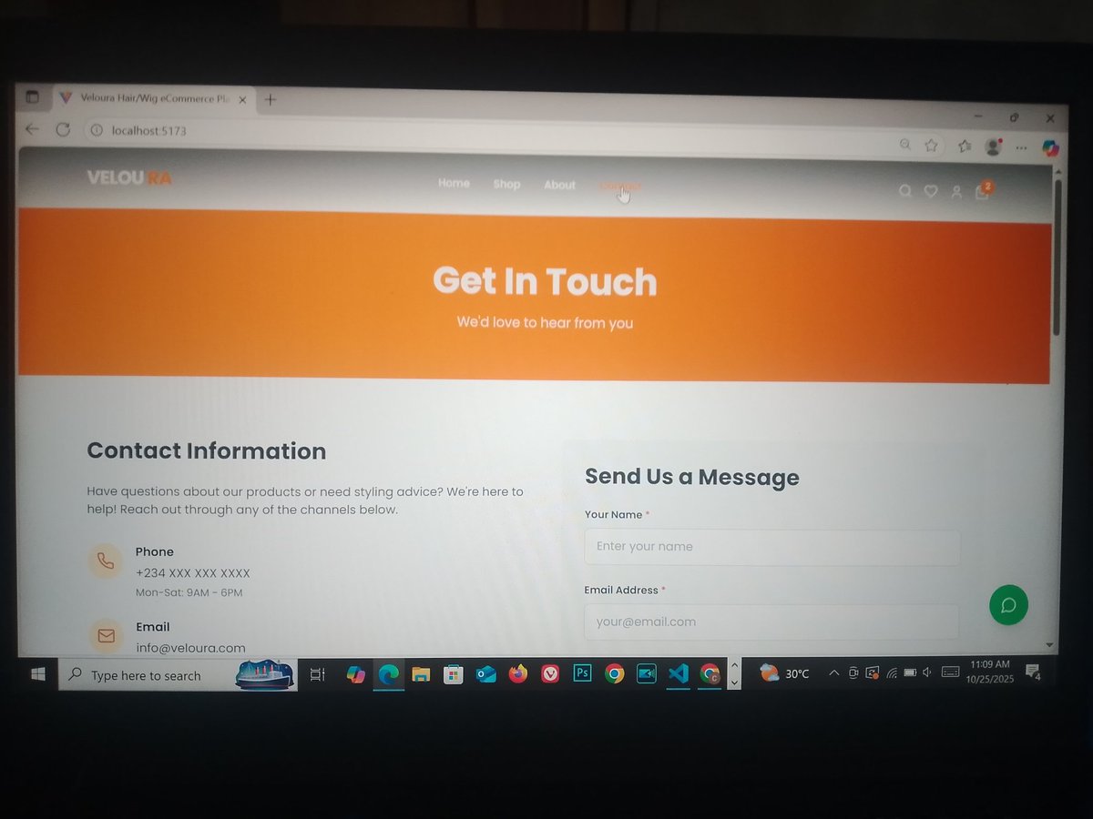 tech_evolv's tweet image. Dream. Design. Develop. Deliver.
Turning an idea into reality has never felt this fulfilling 💻💫
#VelouraHair #FrontendDev #ReactJS #CodingJourney #BeautyTech