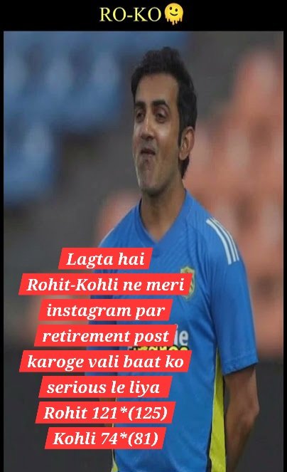Gauti bhai ke smile fhir kuch bol rahe hai 😁

#INDvsAUS #Rohit #roko #Gill #Australia 
#Perth #Starc #Axar #ODIs #1st_ODI #Iyer #ViratKohli