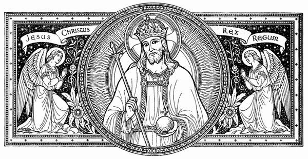 "Thou Governor of all that be,
May all thy creatures honour thee;
All those who rule, O Lord renew!
Source of all precepts just and true.

To regal glory, all submit,
All crowns and honours we do remit;—
To thy scepter—so sweet and mild!
Submit we as a little child."

Brev. Rom.