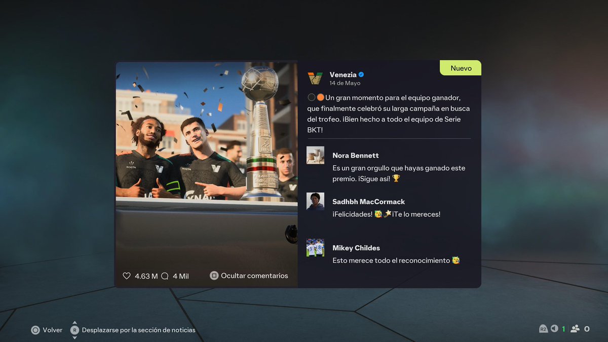 JAVIERALARCN1's tweet image. #EAFC26  #CareerMode SERIE BKT CHAMPIONS #VeneziaFC