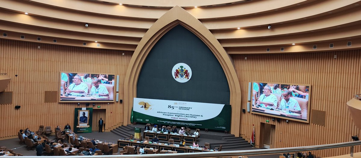 Les OSC appellent la Commission paix et sécurité de la Commission de l'Union Africaine à faire suite au rapport de <a href="/achpr_cadhp/">African Commission on Human and Peoples' Rights</a> sur le 🇸🇩 pour que la guerre cesse. 
<a href="/ISHRglobal/">ISHR</a> 
#ACHPR85OS