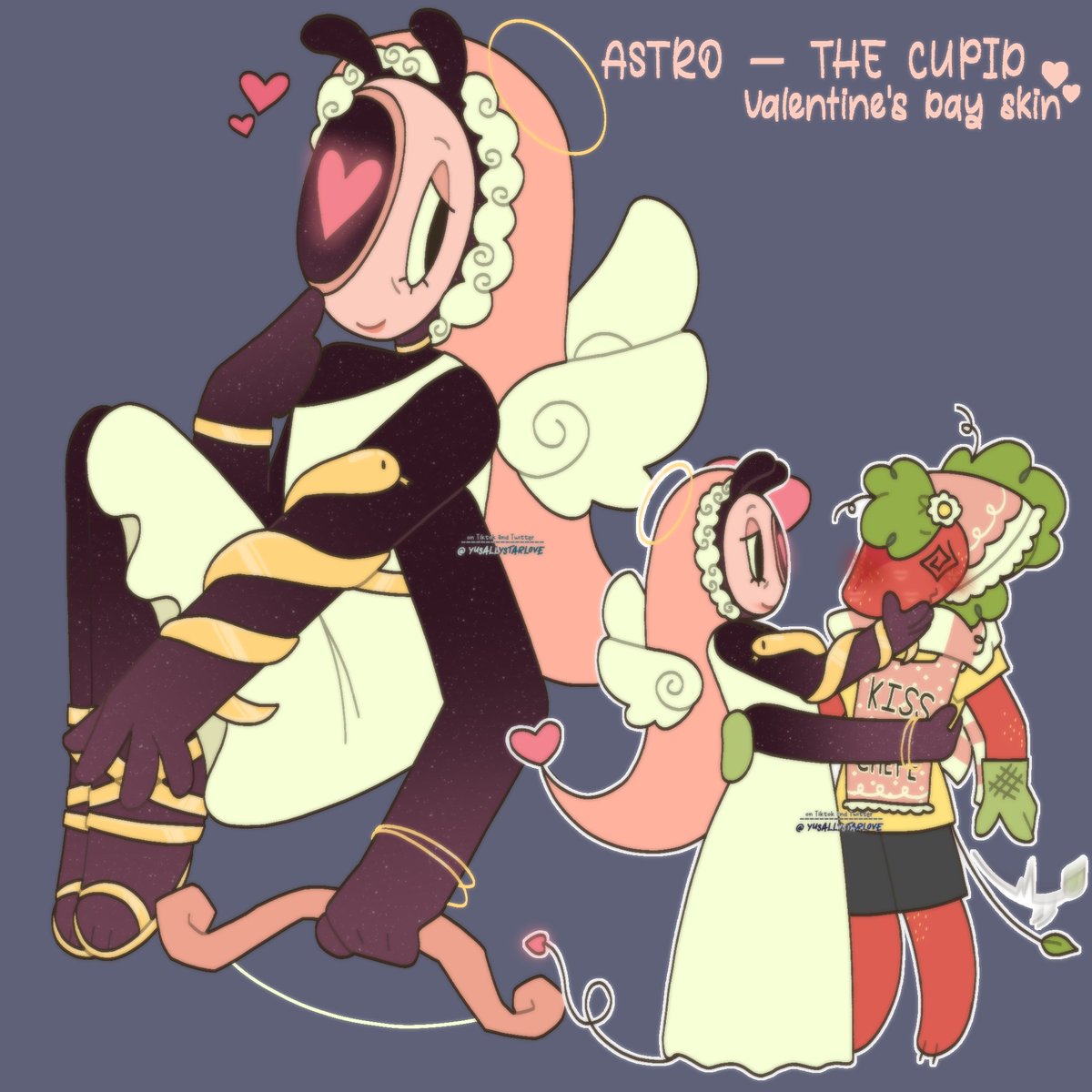 yusalystarlove's tweet image. #ASTRO :: I've been kind of obsessed with Astro's Valentine's Day skin since 2024, I NEED A VALENTINE'S DAY SKIN OF HIM I NEED IT💔💔💔 #moonberry #sprout #dandysworld #fypppppppppppppppppppppp
