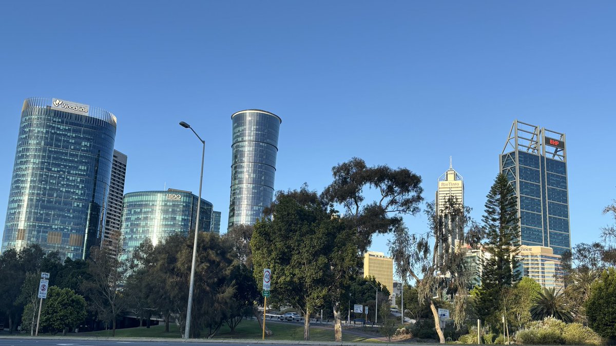 You know you’re in Perth when the skyline reads Woodside, Rio Tinto, BHP…but we’re for #Blood2025