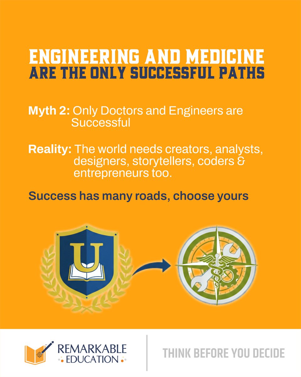 Remarkable2016's tweet image. Your career shapes your future — think before you choose.
#CareerGuidance #PsychometricAnalysis #StudentSuccess #YouthEmpowerment #CareerCounselling
@AshwiniVaishnaw 
@narendramodi
@startupindia
@investindiaofficial
@earning_real 
@nsdcindiaofficial
@meaindia1 
@Ra_THORe