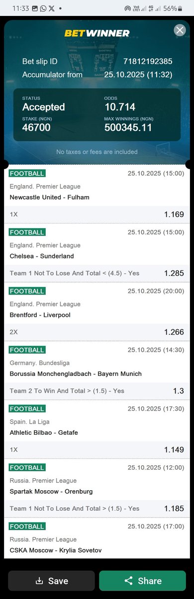 Favourites Win or Draw Bankers 🔥
At least a Team to Score 2 Goals🔥

Let's Play Again 🍻

📌  1️⃣0️⃣+ Odds ||  1️⃣0️⃣+ Odds 

Codes 👉  B18JS   ||  JM64S 

Bookie 👉 <a href="/BetwinnerNg/">BetwinnerNG</a>

Not on?

Register 👇

bwredir.com/2gKE?p=%2Fregi…

Use Promo Code 👉 WOOZZAA

RT✅