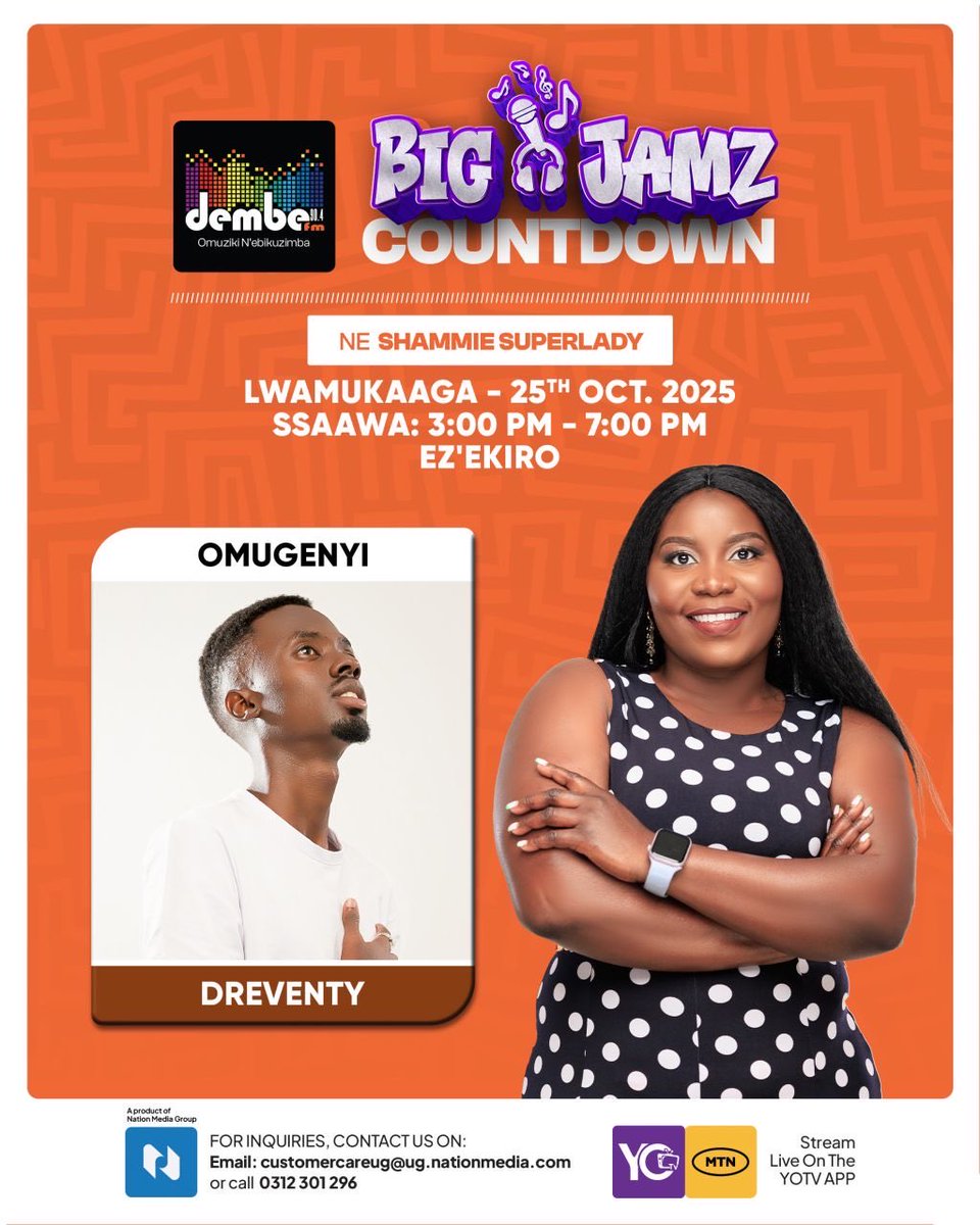 Today na today we put my Luganda to the test 😂🙂‍↔️

Anyway catch me on the #BigJamzCountdown on <a href="/DembeFm/">90.4 Dembe FM</a> with <a href="/SekatawaS53251/">sekatawa shamie Supalady</a> at 5 sharp.

Be sure to tune in then, we see how it goes. 🙈