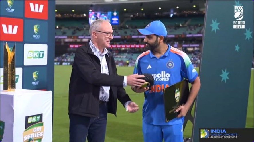 Gaurav (@k_gauravs) on Twitter photo 🏆 POTM in Australia at 38! 🥶
This is Rohit Gurunath Sharma, still dominating at the highest level. 🇮🇳🔥
#INDvsAUS #RohitSharma𓃵 #RohitSharma 🏆 POTM in Australia at 38! 🥶
This is Rohit Gurunath Sharma, still dominating at the highest level. 🇮🇳🔥
#INDvsAUS #RohitSharma𓃵 #RohitSharma