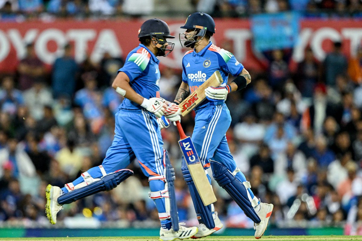 Rohit Sharma and Virat Kohli were at their fluent best in the final ODI against Australia 🙌

#AUSvIND 📝: icc-cricket.com/matches/258925…