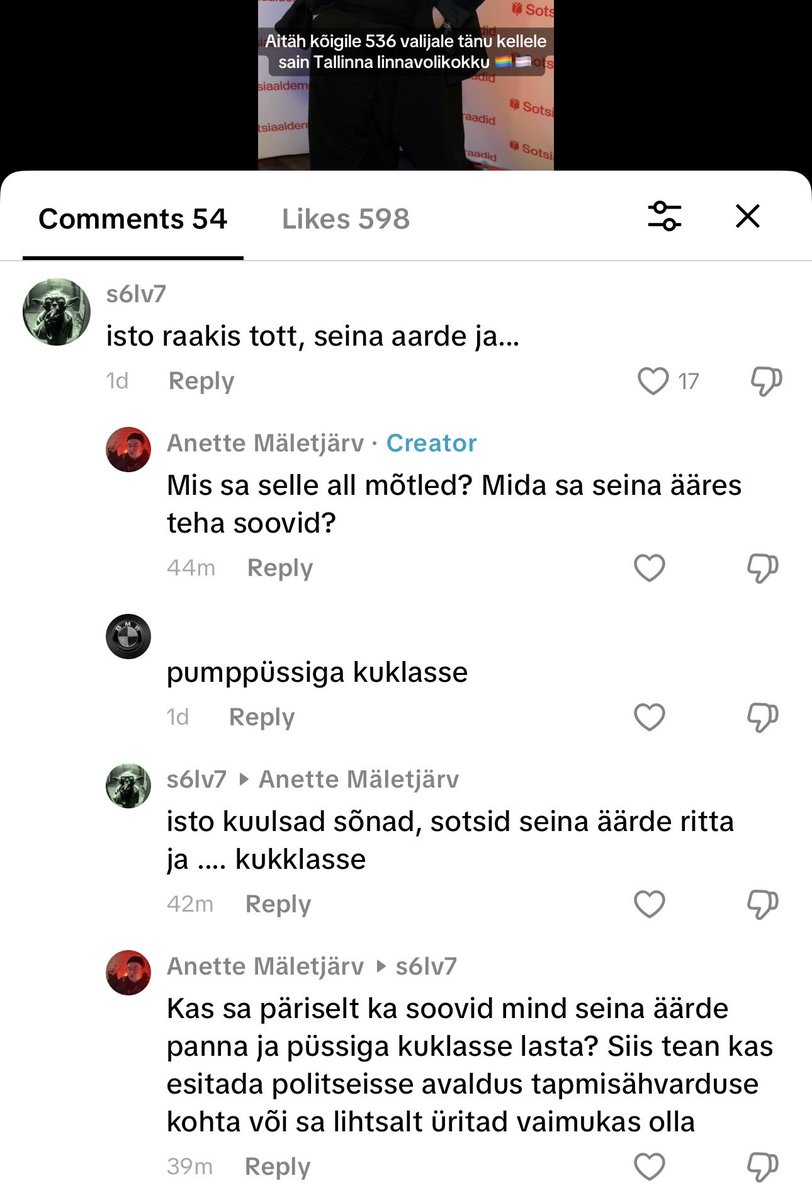 Kärner võib ju küll öelda, et tema tegi lihtsalt nalja, aga fakt on see, et tema fännid võtsid seda tõsiselt ja levitavad seda edasi ning süüdimatult õhutavad vaenu.