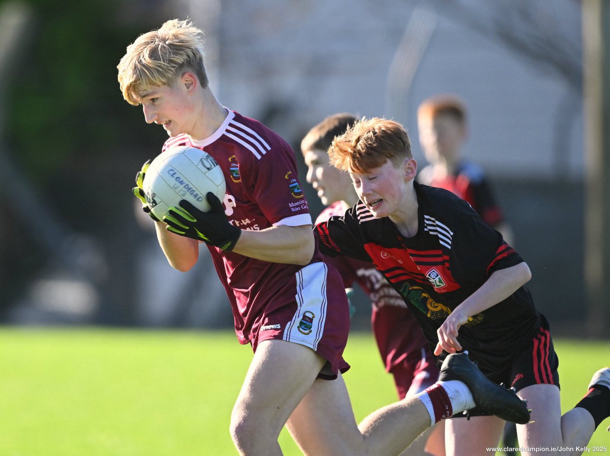 ClareChampion's tweet photo. Under 14A Football Championship Final at  Ballynacally. The score at halftime is @Lissycasey_GAA 2-05 @ClondegadF 1-04 #peil @GaaClare
Photographs by John Kelly https://t.co/YcToY6W54h