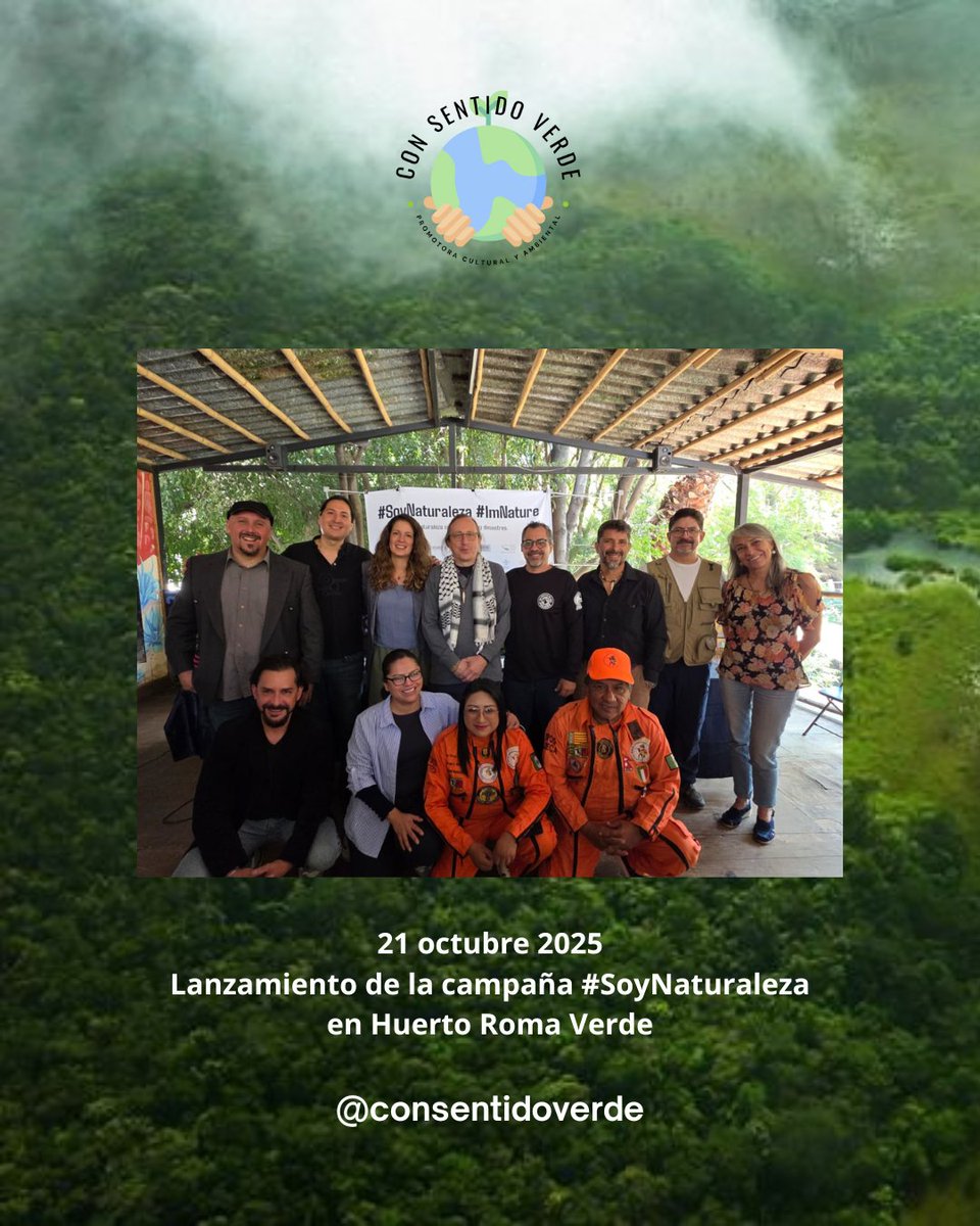 ConSentidoVerde's tweet image. #SoyNaturaleza
1️⃣ Ayudar a damnificadxs 🌧️
2️⃣ Sanear 🌳🌳🌳 #CDMX
3️⃣ Proteger 100 cenotes💦
🙌🏻 @gemhsm @SelvameMX @HuertoRomaVerde @pactroll @pierobio  @gchristy65, Roberto Rojo, Pepe Tiburón, Lucía Hoyo, Michel Duhart 🙌🏻
👀❤️💬🚀:
viveconsentidoverde.com/2025/10/24/soy…
#viveconsentidoverde