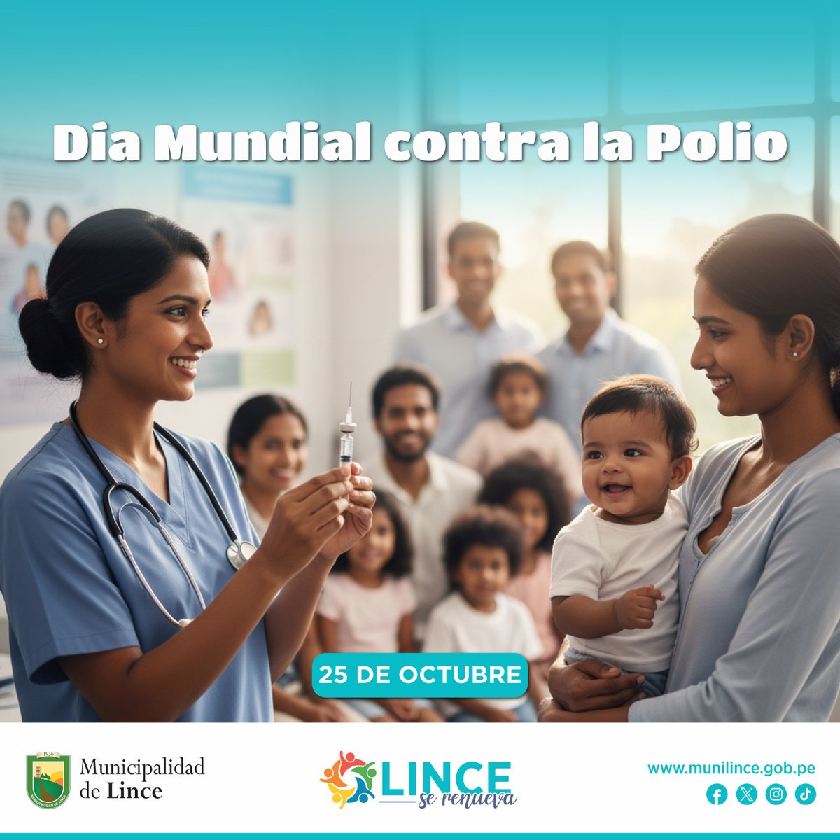 𝐃𝐢́𝐚 𝐌𝐮𝐧𝐝𝐢𝐚𝐥 𝐜𝐨𝐧𝐭𝐫𝐚 𝐥𝐚 𝐏𝐨𝐥𝐢𝐨 💉

Hoy recordamos que la vacunación es nuestra mejor defensa para proteger a niños y niñas de esta enfermedad prevenible. 🙌

💉 ¡Vacunarse es un acto de amor y prevención!