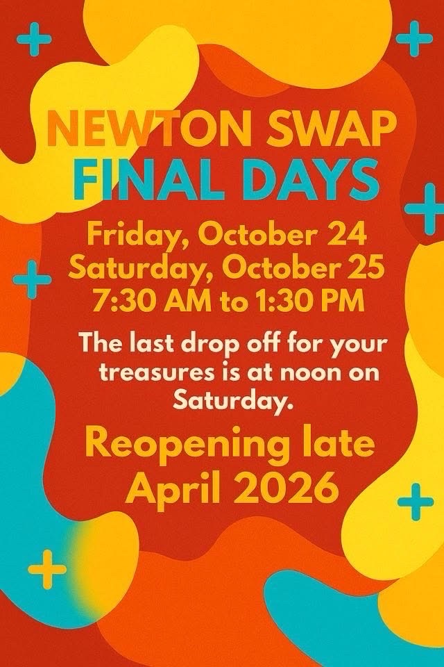 MichelleJLane's tweet image. ⏳ Today’s the day! Make sure to drop off your items at the Swap Shop by noon—it’s the last chance for this year! ♻️ Let’s come together to support sustainability. What treasures will you share? 🌍✨ #SwapShop #Sustainability #Community #michellelanerealestate #newton