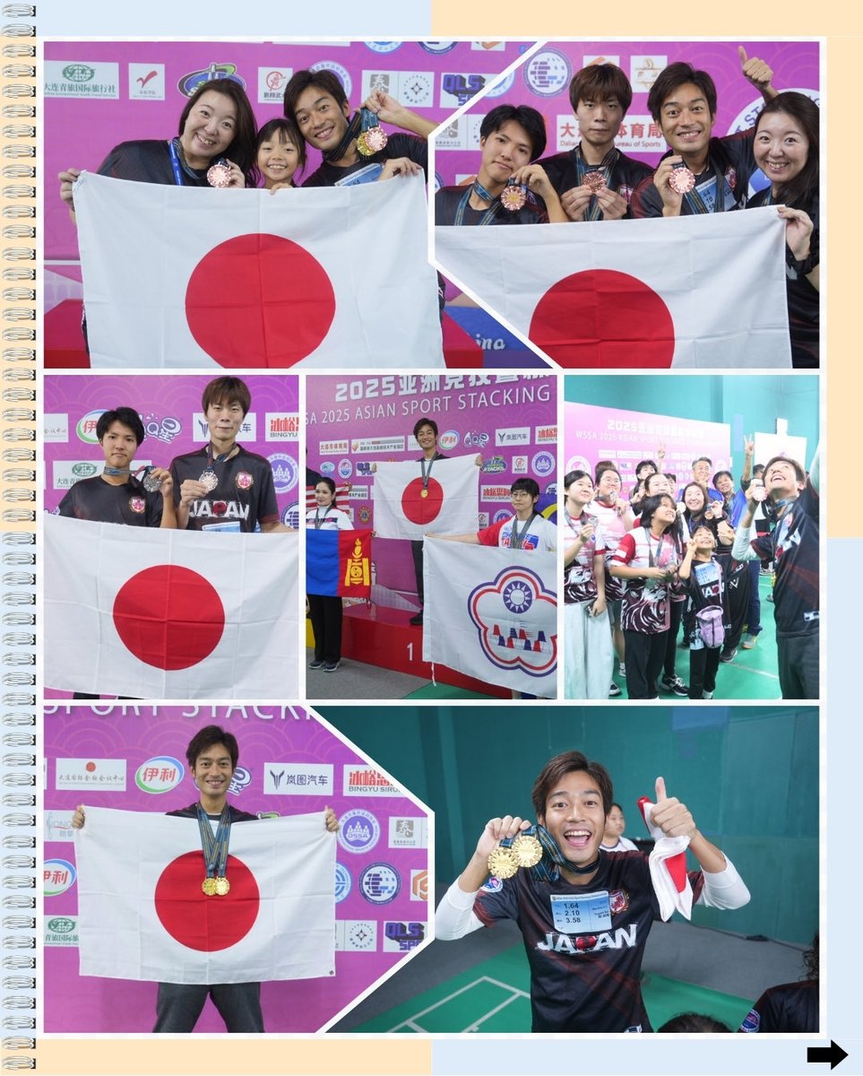 スポーツスタッキングアジア大会
Asian Sport Stacking Championships
2日目終了しました！
メダル🥇も獲得した選手はおめでとうございます！
明日最終日頑張りましょう♪

#スポーツスタッキング
#アジア大会